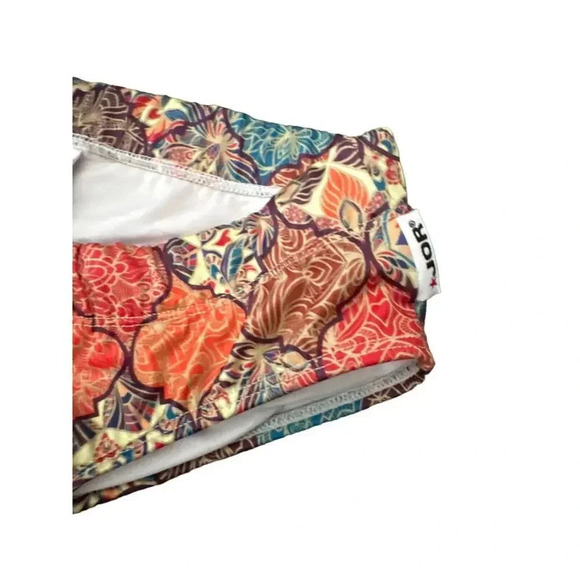 Jor Multicolor Drawstring Tropical Hawaiian Briefs Bikini Swimsuit Size Small - Picture 2 of 2